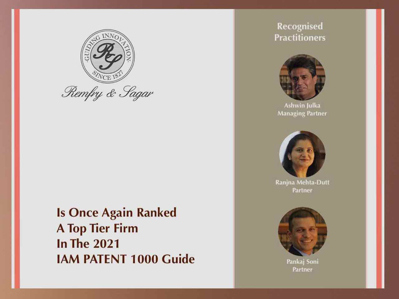 IAM Patent 1000 Rankings – 2021